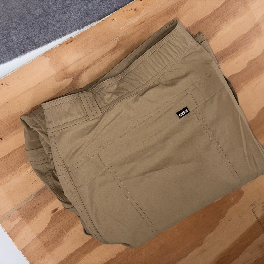 REI Men's Convertible Cargo Pants 42x30 Tactical Tan Khaki Nylon Ripstop